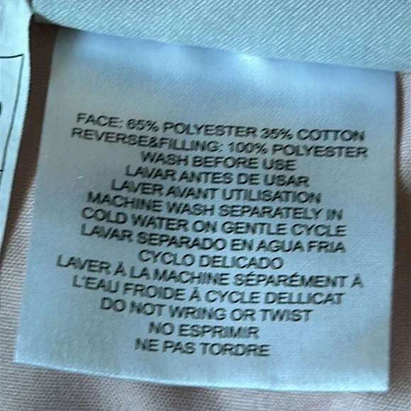 Papier & Chaud Pink & White Striped Reversible Twin Comforter. - Picture 9 of 10